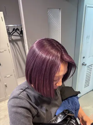 ショート カラー ヘアアレンジ Over hair_ misakiのヘアスタイル