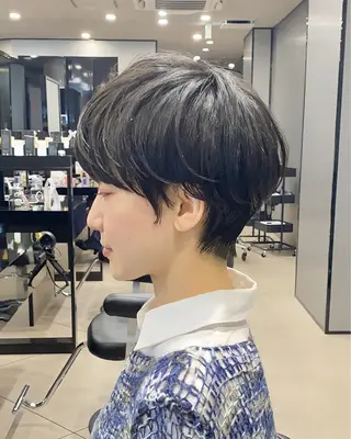 ショート HARUKI MINATO japan Osaka所属・増田 英のヘアスタイル