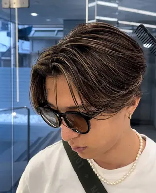 カラー パーマ メンズ 森龍馬 メンズ専門美容師のヘアスタイル