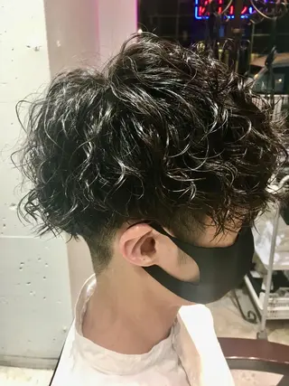 ショート パーマ メンズ 🦩パーマン🦩佐藤 航太のヘアスタイル