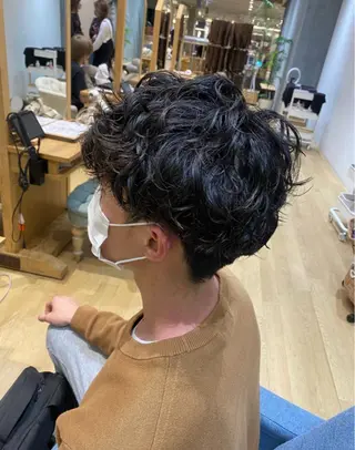 パーマ メンズ 碓氷和叶/ストレート 、パーマモデル募集中のヘアスタイル