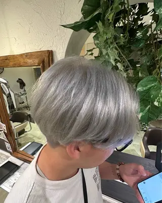 ショート カラー メンズ 池袋𓏲𓎨RINA ・ReFa取扱店のヘアスタイル