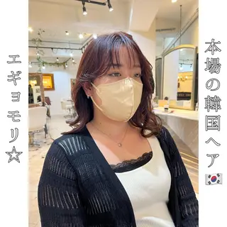 セミロング 本場の韓国ヘア 🇰🇷チ・ヨンジュのヘアスタイル