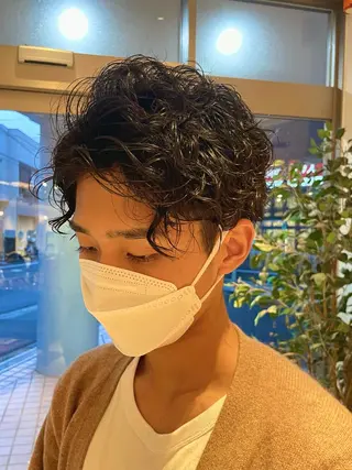 パーマ メンズ ミウラ コトミ🩵のヘアスタイル