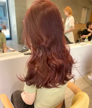 ロング カラー レイヤー/柔色 カラー/SAkiのヘアスタイル