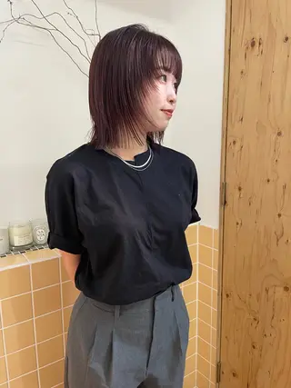 カラー sakura🌸 レイヤー/韓国ヘアのヘアスタイル