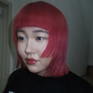 ミディアム カラー タマキ/似合わせ カット/Wカラーのヘアスタイル