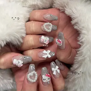 ネイル honoka ガーリーネイル໒꒱のネイルデザイン