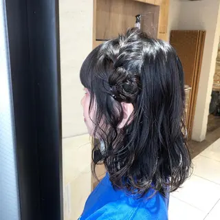 ミディアム ヘアアレンジ 【ディレクター 🧸🤍田澤　唯那】のヘアスタイル