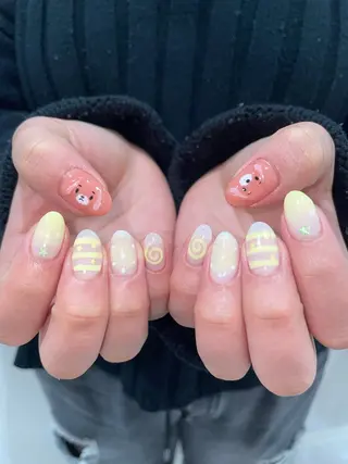 ネイル GO TODAY 吉祥寺Glint所属・うの 韓国ﾈｲﾙ໒꒱⋆⭒˚のネイルデザイン