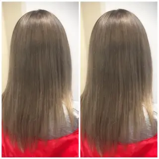 セミロング カラー ヤナ マネージャーのヘアスタイル