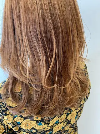 セミロング カラー クロスパーマ🥇韓国 ヘア🇰🇷濵田航希のヘアスタイル