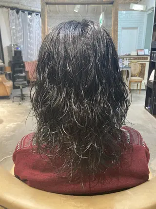 セミロング カラー 宮本 楓のヘアスタイル