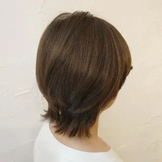 ミディアム カラー パーマ Add9 柳田健登のヘアスタイル