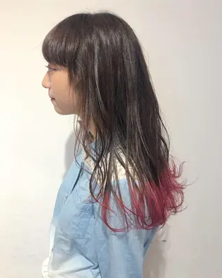 ロング カラー ヘアアレンジ 【池袋/スパイキー ショート】ⓝⓘⓜⓤのヘアスタイル