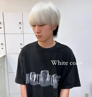 カラー メンズ inq sakae所属・りん🌷︎名古屋 ブリーチカラーのヘアスタイル