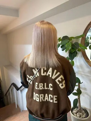 ミディアム カラー キッズ ネイル マツエク・マツパ アイブロウ Cinq所属・ハイライト🌟/ ボブ/豊田のヘアスタイル