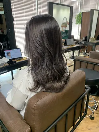 ロング カラー ブリーチ✨ハイライト メンズヘア/アヤノのヘアスタイル