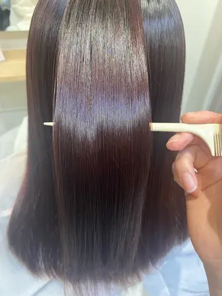 セミロング 毛利 楓花のヘアスタイル