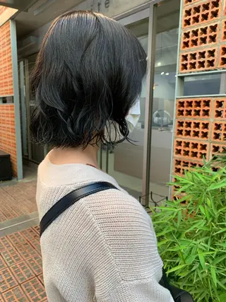 パーマ ボブパーマコテ巻き風 パーマNo1深江秀平のヘアスタイル