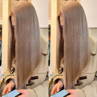 ロング カラー ⭐️横浜ブリーチ特化 美容師　堤涼⭐️のヘアスタイル