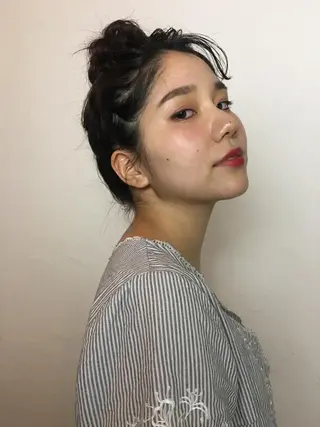 セミロング カラー BRUNTJET所属・MAEDA MADOKAのヘアスタイル