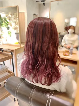 セミロング カラー unöi所属・3月Open unöi  ホナミのヘアスタイル