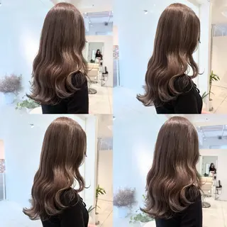 セミロング カラー カジュアルを女っぽく 𝗮𝘆𝗮𝗰𝗼のヘアスタイル