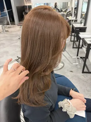 ロング カラー レイヤーカット🌈 透明感カラー🌷ﾕﾘのヘアスタイル