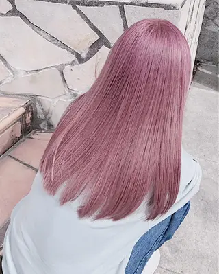 セミロング ❄️💛エクステ ブリーチ❄️yukiのヘアスタイル