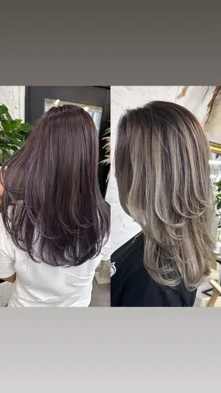 ロング カラー ヘアアレンジ 久米 治仁のヘアスタイル