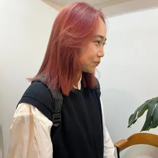 ミディアム カラー ハイトーン/心斎橋/ honomiのヘアスタイル