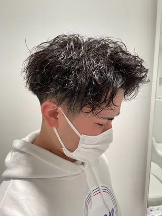 ショート パーマ メンズ uru所属・🪼ショート推し🪼 坂本大樹のヘアスタイル