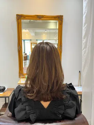 ミディアム カラー ツヤカラー🫧 Saeのヘアスタイル