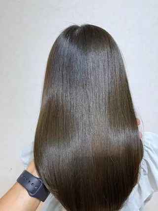 セミロング カラー 巻ける縮毛矯正✨ 木下晴一朗✨のヘアスタイル