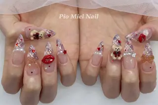 ネイル momo 長さだしのネイルデザイン