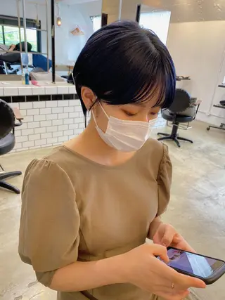 ショート カラー IVORY.所属・🟩白髪ぼかし/ボブ /ショートヘア/大司のヘアスタイル