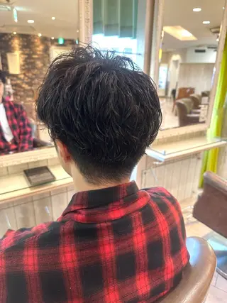 パーマ メンズ 坂口 月陽のヘアスタイル