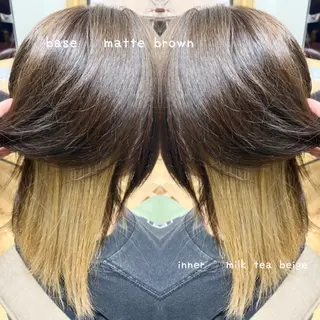 ミディアム カラー Rosso東川口店所属・米田 瑠夏のヘアスタイル