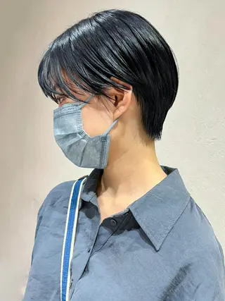 ショート カラー パーマ ヘアアレンジ ITbyALBUM 藤沢店のヘアスタイル