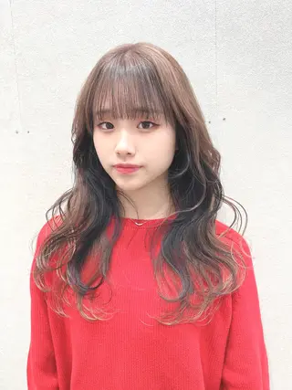 セミロング カラー マツエクmarry池袋所属・マツエクモデル無料 marry 池袋秦のマツエク・マツパデザイン