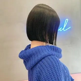 ショート Misaki /ボブ/縮毛矯正のヘアスタイル