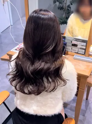 ロング カラー 長谷川 将斗のヘアスタイル