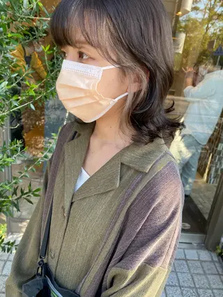 ミディアム カラー ✴︎まえた さやか✴︎のヘアスタイル
