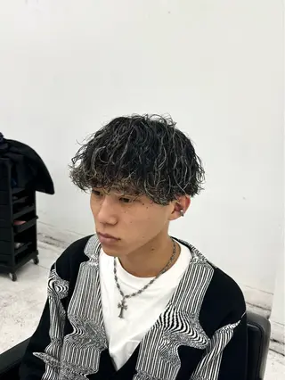 カラー パーマ メンズ 柏メンズカットパーマ NO.1タイチのヘアスタイル