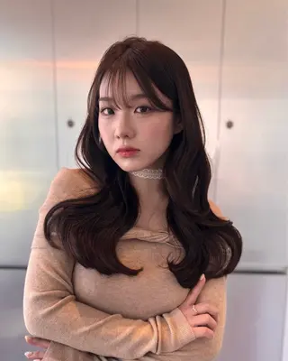 ロング 透明感/韓国ヘア/ miyu 🎀のヘアスタイル