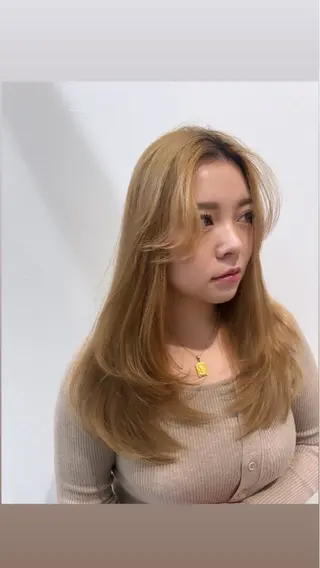 ロング 髪質改善×艶カラー Haruのヘアスタイル