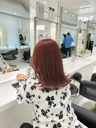 ミディアム カラー レイヤー✂︎赤み消し 髪質改善/井上健太のヘアスタイル