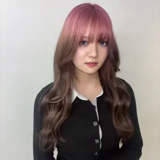 ロング カラー Ren. 🦋デザインカラーのヘアスタイル