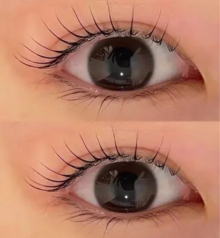 マツエク・マツパ eve🐰束間まつ毛 /透明感カラーのヘアスタイル